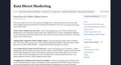 Desktop Screenshot of katzdirectmarketing.com